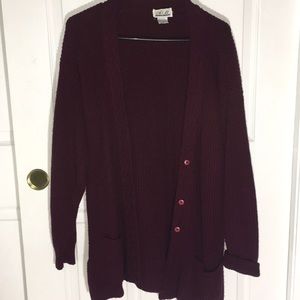 Vintage Maroon Cardigan